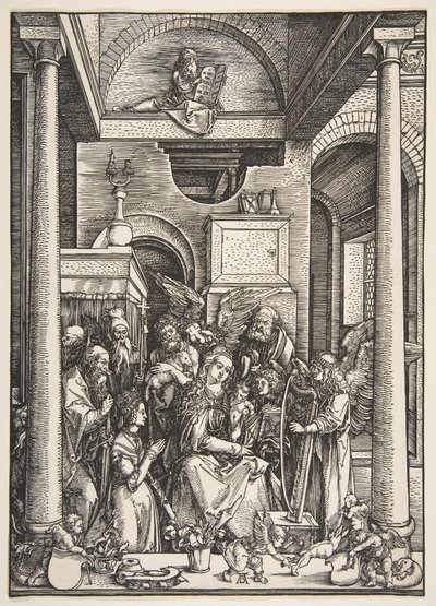 La glorification de la Vierge, de La Vie de la Vierge, vers 1502 - Albrecht Dürer