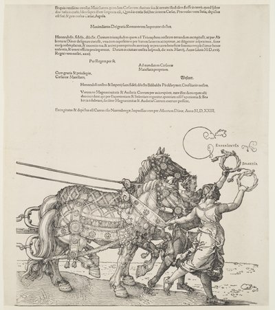 Le grand char triomphal : Expérience et habileté - Albrecht Dürer