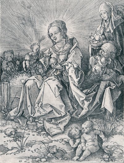 La Sainte Famille sur un banc herbeux, 1526 1906 - Albrecht Dürer