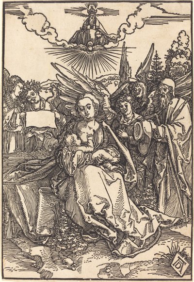La Sainte Famille avec cinq anges - Albrecht Dürer