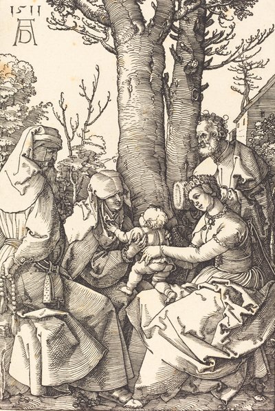 La Sainte Famille avec Joachim et Anne sous un arbre, 1511 - Albrecht Dürer