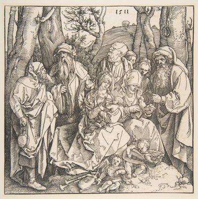 La Sainte Famille avec des Saints et Deux Anges Musiciens, 1511 - Albrecht Dürer