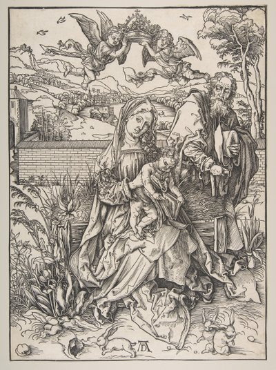 La Sainte Famille avec Trois Lièvres - Albrecht Dürer