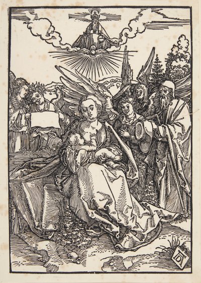 La Sainte Famille avec cinq anges - Albrecht Dürer