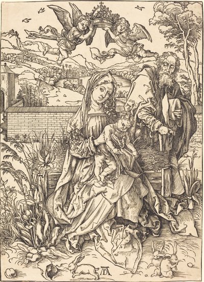 La Sainte Famille avec les trois lièvres - Albrecht Dürer