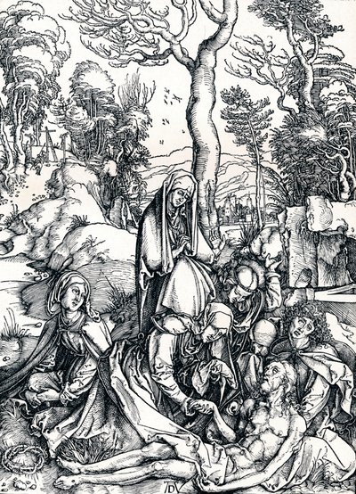 La lamentation pour le Christ, 1498, 1906 - Albrecht Dürer