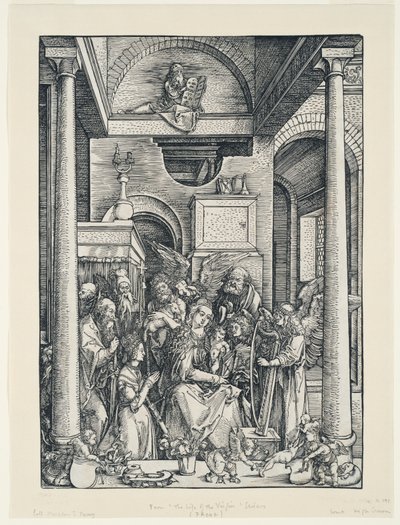 La Vie de la Vierge : La glorification de la Vierge - Albrecht Dürer