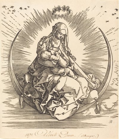 La Madone sur le croissant, 1510-1511. - Albrecht Dürer