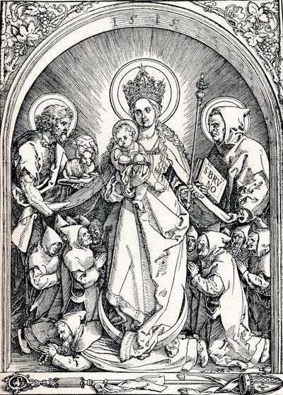 La Madone avec les Chartreux, Saint Jean-Baptiste et Saint Bruno, 1515 1906 - Albrecht Dürer
