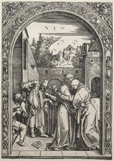 La Rencontre de Joachim et Anne à la Porte Dorée, 1504 - Albrecht Dürer