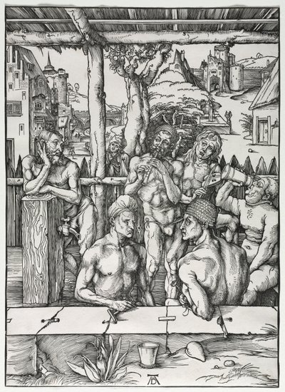 La maison de bain des hommes, vers 1496-1497 - Albrecht Dürer