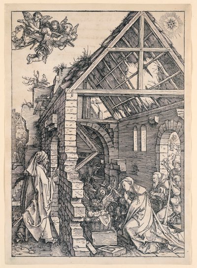 La Nativité, de la série La Vie de la Vierge - Albrecht Dürer