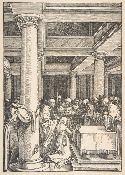 La Présentation au Temple, de La Vie de la Vierge, vers 1505 - Albrecht Dürer