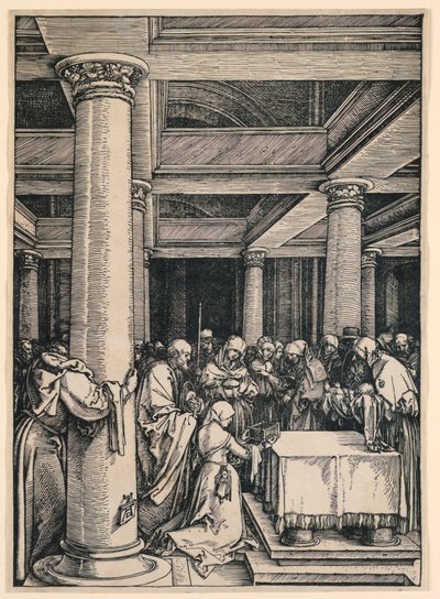 La Présentation au Temple, de la série La Vie de la Vierge - Albrecht Dürer