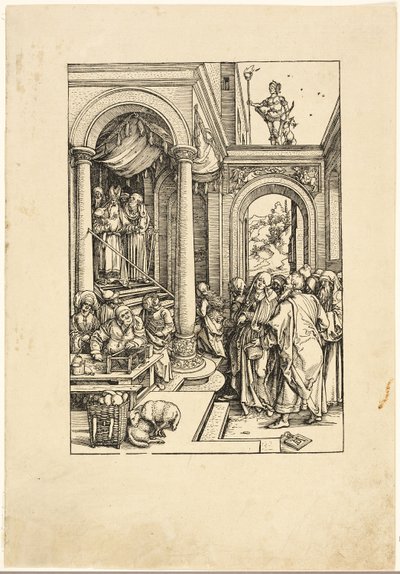 La Présentation de la Vierge au Temple, de La Vie de la Vierge - Albrecht Dürer