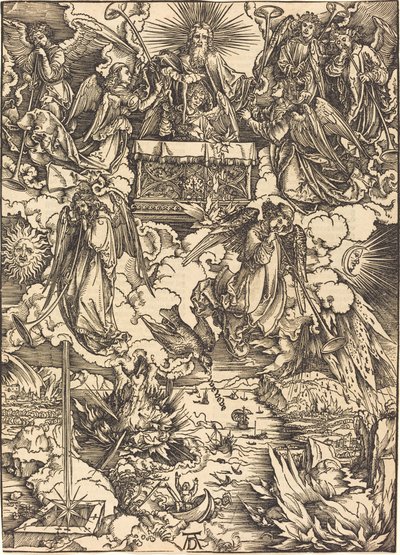 Les sept anges avec les trompettes - Albrecht Dürer