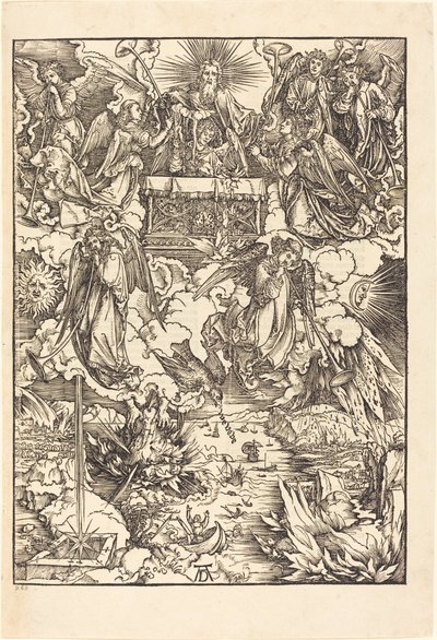 Les Sept Anges avec les trompettes - Albrecht Dürer