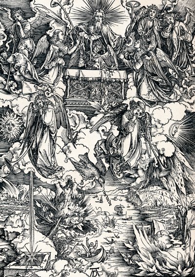 Les sept trompettes sont données aux anges, 1498 1906 - Albrecht Dürer