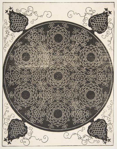 Le Sixième Nœud. Rondel entrelacé avec sept couronnes - Albrecht Dürer