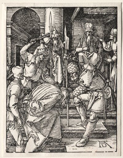 La Petite Passion : Christ devant Anne - Albrecht Dürer