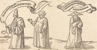 Le maître, le clergé et la Providence, probablement 1526 - Albrecht Dürer