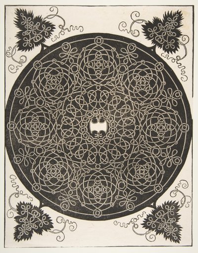 Le Troisième Nœud. Rondelle Entrelacée avec Huit Couronnes et un Écusson Festonné - Albrecht Dürer