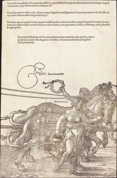 Le Char Triomphal de Maximilien I (Le Grand Char Triomphal) [plaque 3 de 8] - Albrecht Dürer
