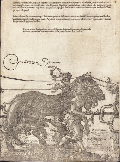 Le char triomphal de Maximilien I (Le grand char triomphal) [plaque 4 de 8] - Albrecht Dürer