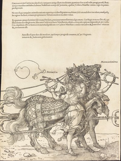 Le char triomphal de Maximilien I (Le grand char triomphal) [planche 7 de 8] - Albrecht Dürer