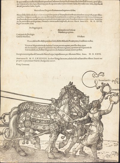 Le Char triomphal de Maximilien I (Le Grand Char Triomphal) [planche 8 de 8] - Albrecht Dürer