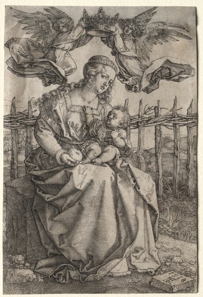 La Vierge couronnée par deux anges - Albrecht Dürer