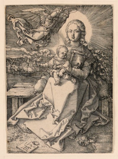 La Vierge couronnée par un ange - Albrecht Dürer