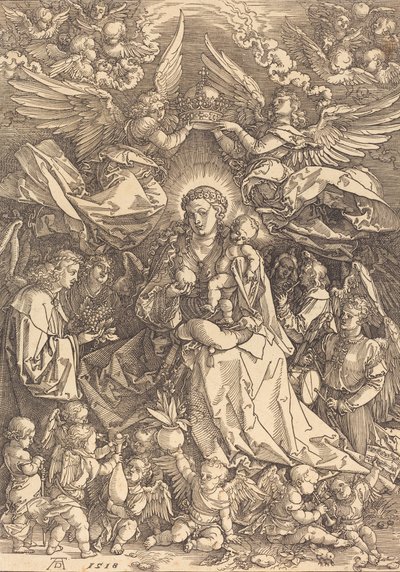 La Vierge entourée de nombreux anges, 1518 - Albrecht Dürer