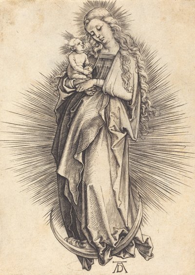 La Vierge sur le croissant, vers 1498-1499 - Albrecht Dürer