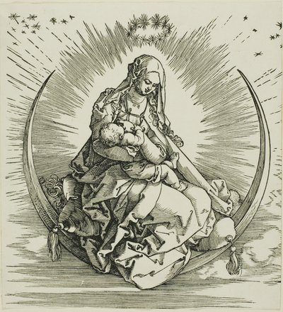 La Vierge sur le croissant, de La Vie de la Vierge - Albrecht Dürer