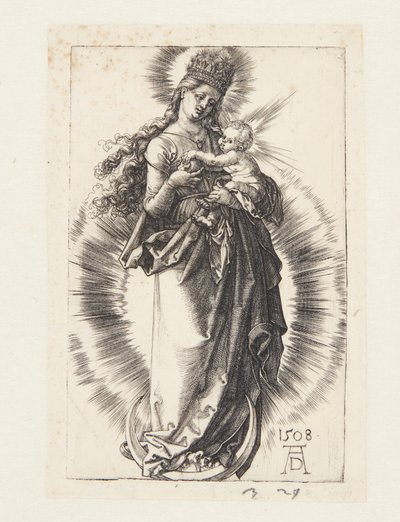 La Vierge sur le croissant avec une couronne d