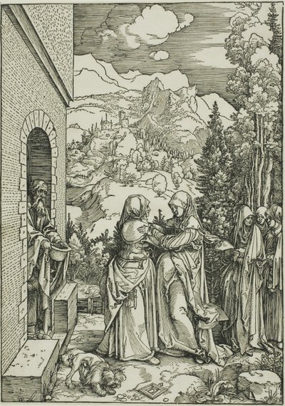 La Visitation, de La Vie de la Vierge - Albrecht Dürer