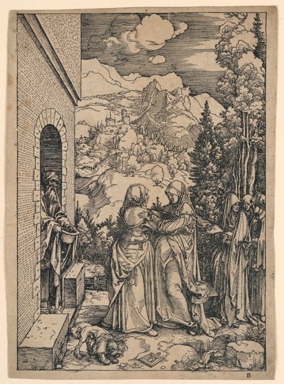 La Visitation, de "La Vie de la Vierge" - Albrecht Dürer