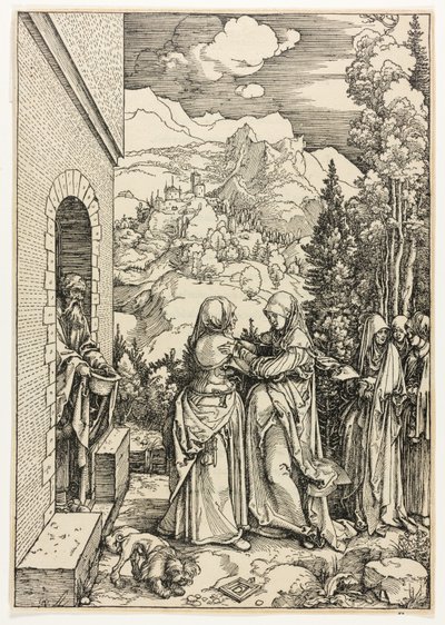 La Visitation, de La Vie de la Vierge - Albrecht Dürer