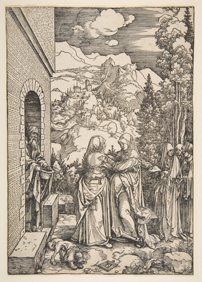 La Visitation, de La Vie de la Vierge, 1503-4 - Albrecht Dürer