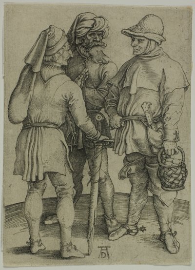 Trois paysans en conversation - Albrecht Dürer