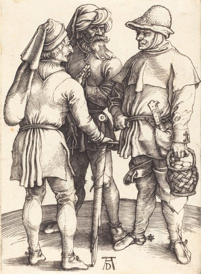 Trois Paysans en Conversation, vers 1497 - Albrecht Dürer