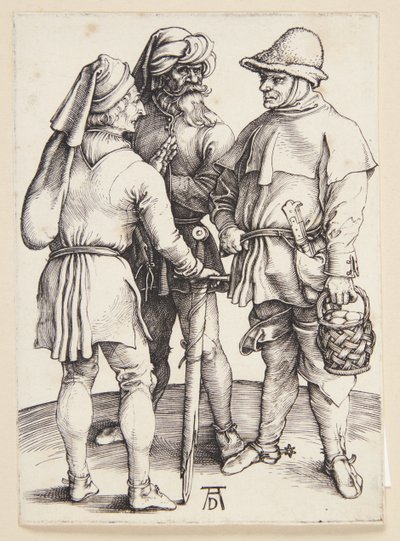 Trois paysans en conversation - Albrecht Dürer