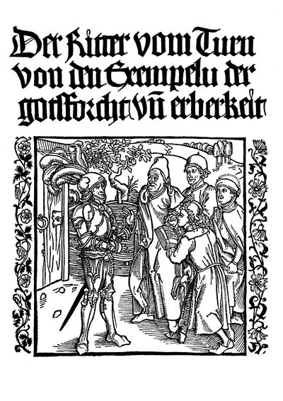 Page de titre du Livre du Chevalier de la Tour - Albrecht Dürer