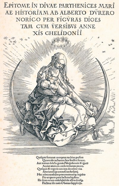 Page de titre de la Vie de la Vierge, 1511 - Albrecht Dürer
