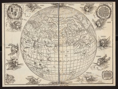 Carte du monde de Johannes Stabius - Albrecht Dürer