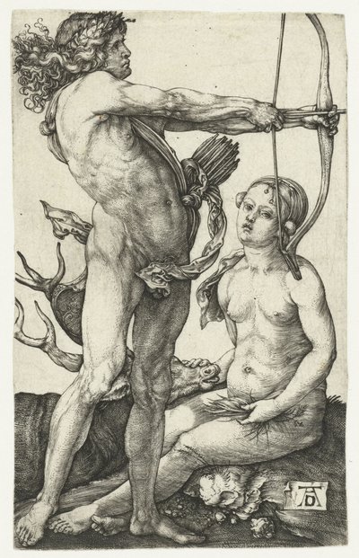 Apollon et Diane - Albrecht Dürer or Duerer