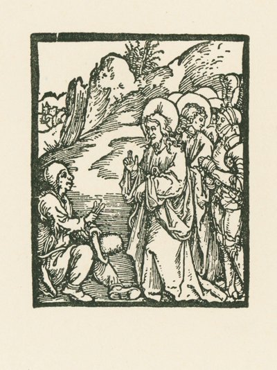 Le Christ guérit un lépreux - Albrecht Dürer or Duerer