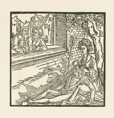 Dalila coupe les cheveux de Samson - Albrecht Dürer or Duerer