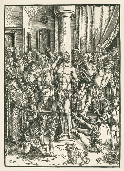 Flagellation du Christ, vers 1496-97 (gravure sur bois) - Albrecht Dürer or Duerer